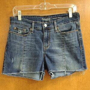 Levi's Signature Women's Distressed Blue Jean Modern Shorts